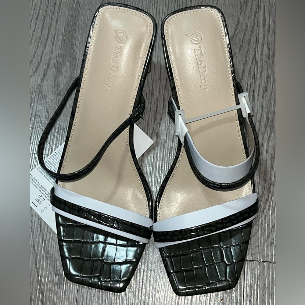 The Drop Avery Capers Sandal Heels, NWT, Size 10